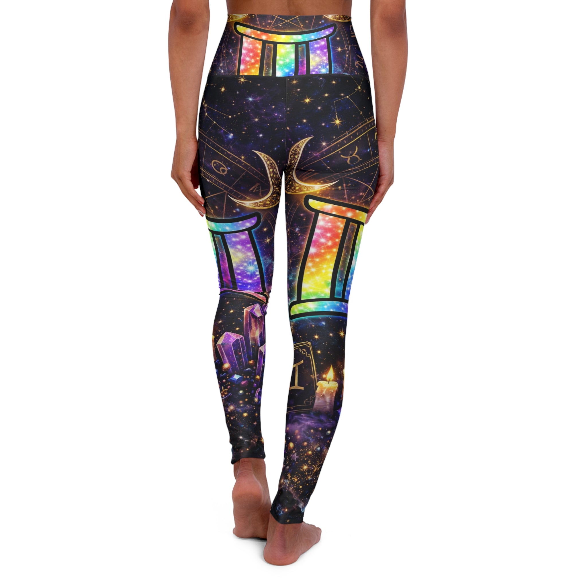 Cosmic Energy Leggings — Zodiac Crystal Activewear
