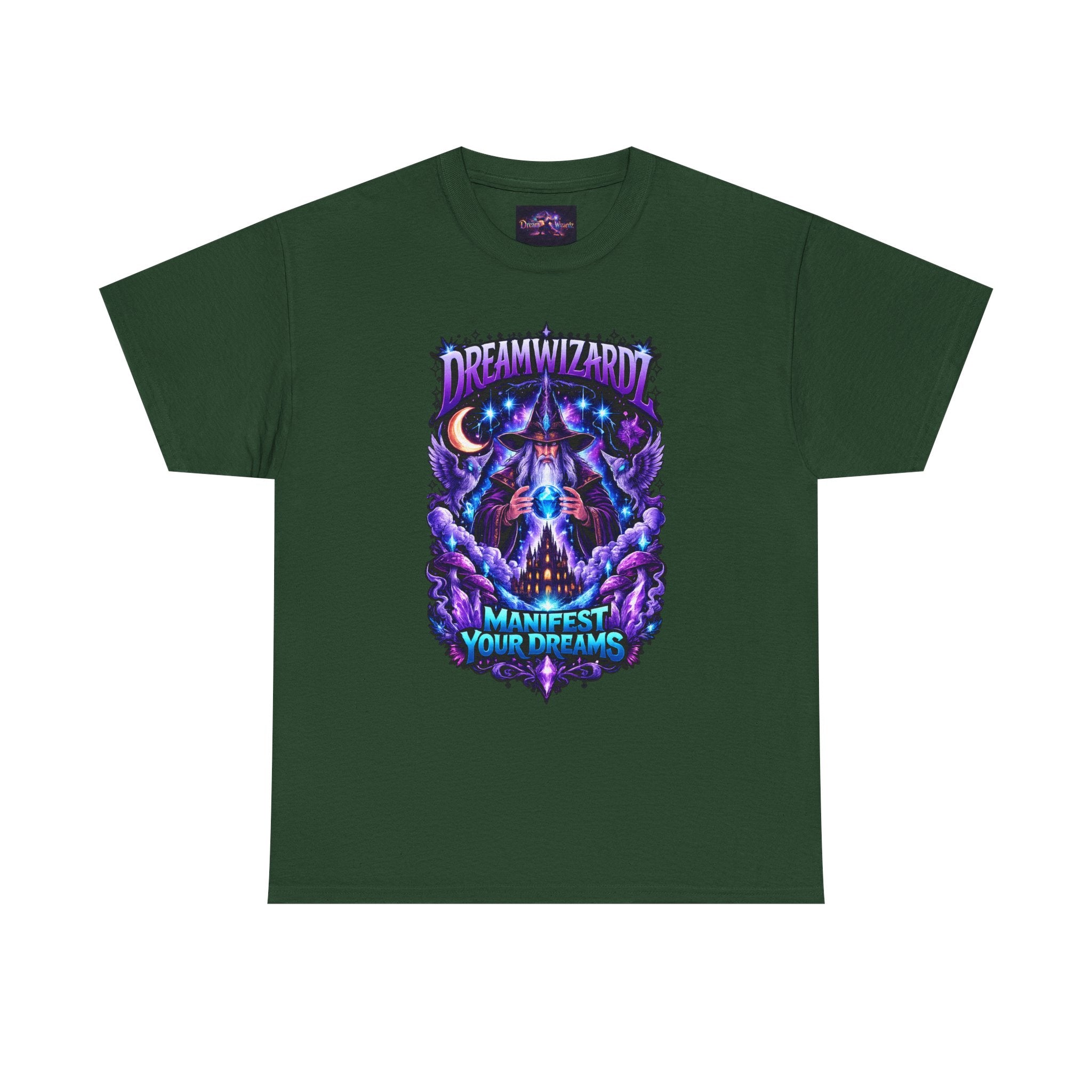 Dream Wizard T-Shirt — "Manifest Your Dreams" Mystic Graphic Tee