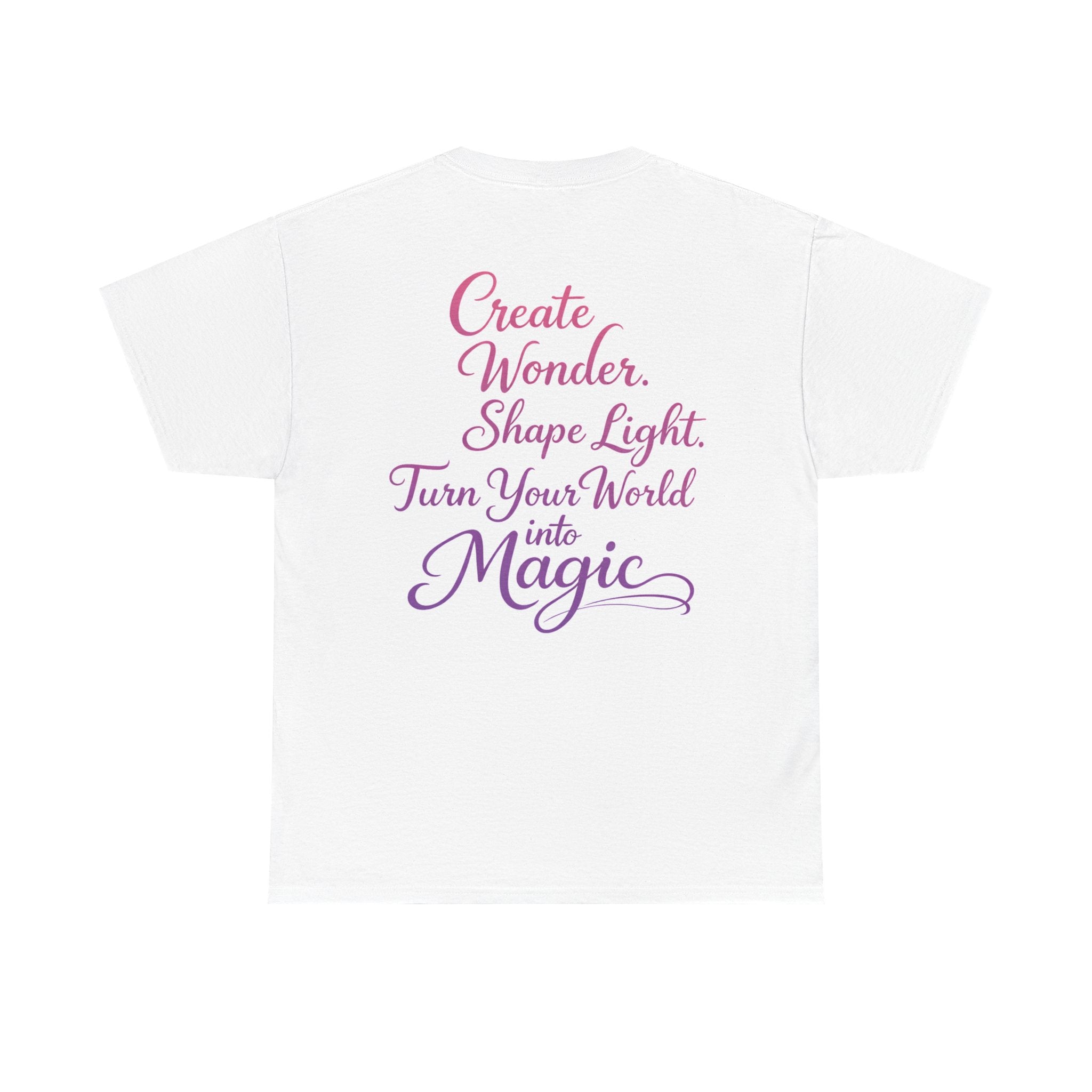 Mystical Galaxy Elf Tee — “Create Wonder. Shape Light. Turn Your World into Magic”