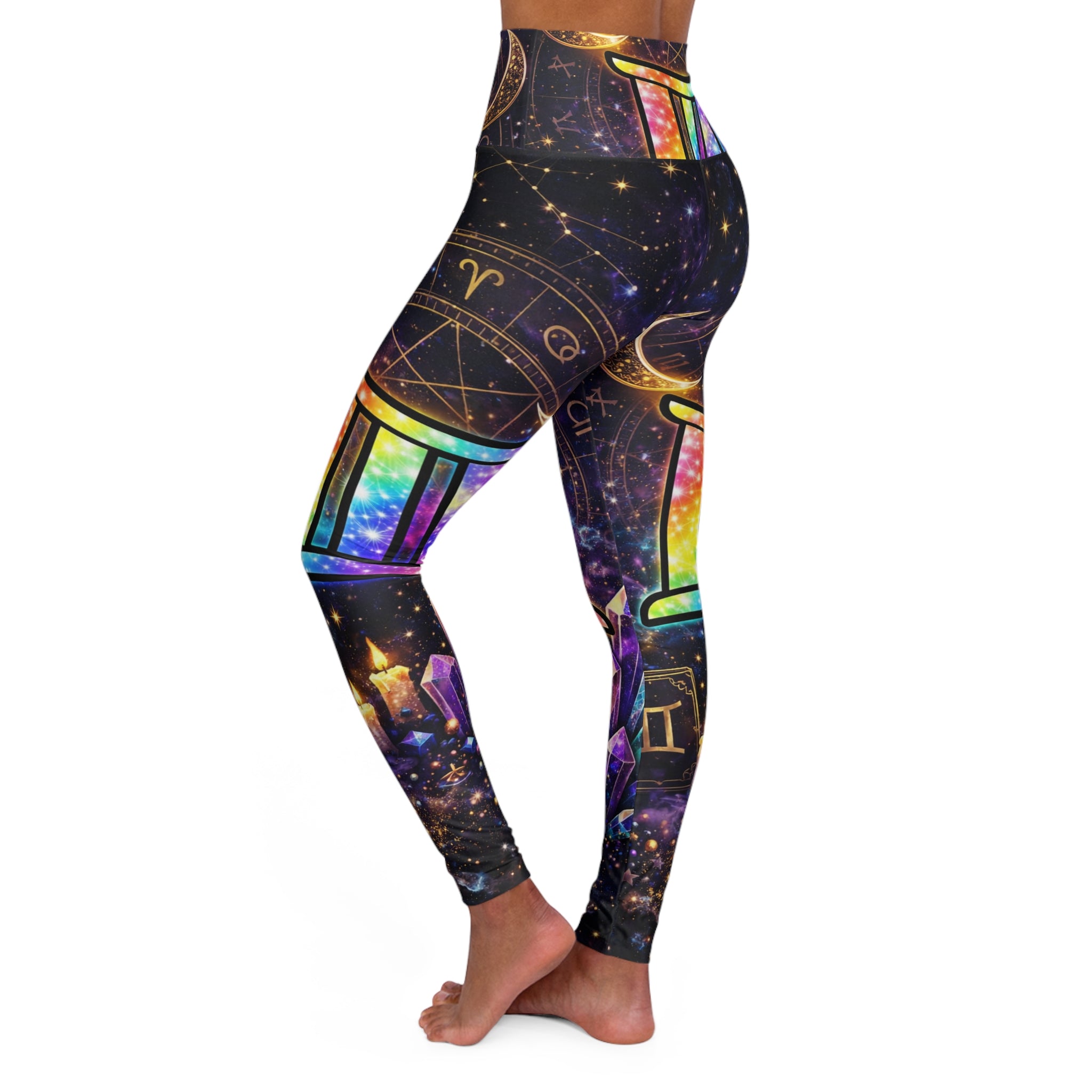 Cosmic Energy Leggings — Zodiac Crystal Activewear