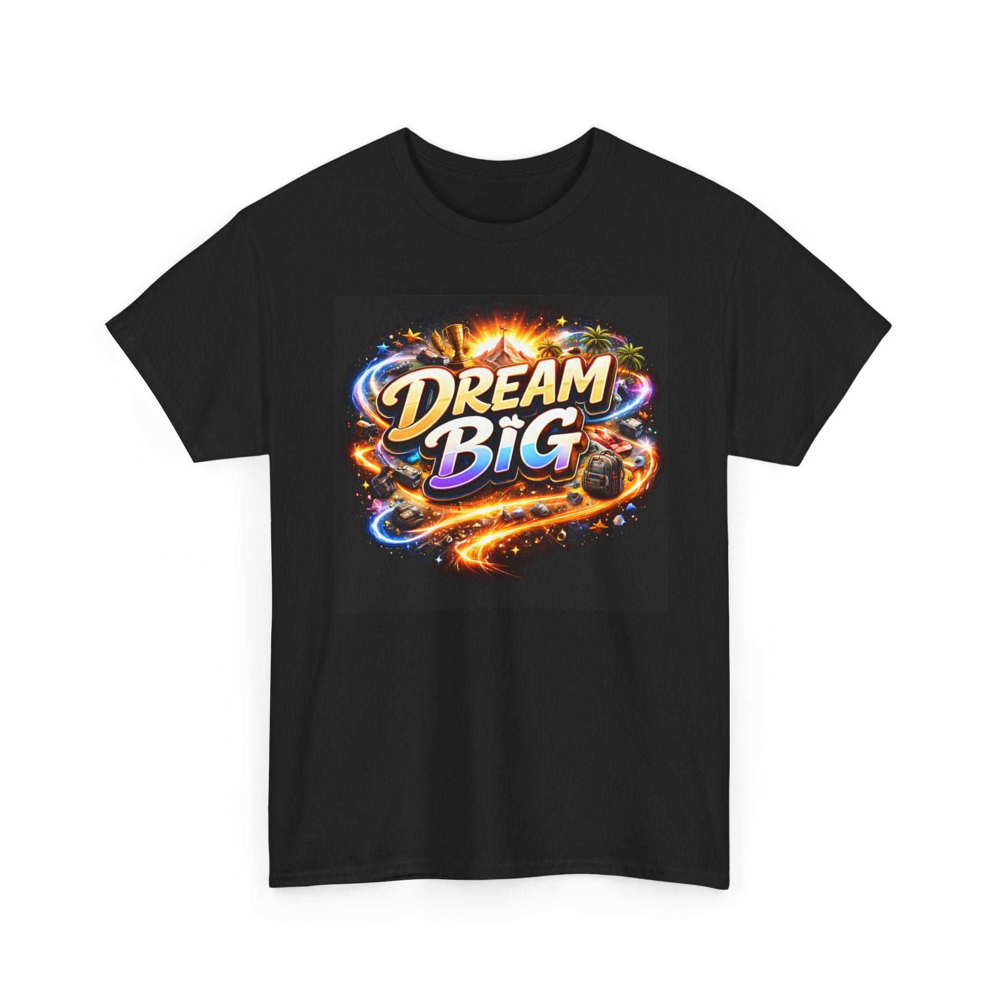 Dream Big Graphic Tee — Inspirational Space & Visionary Back Art