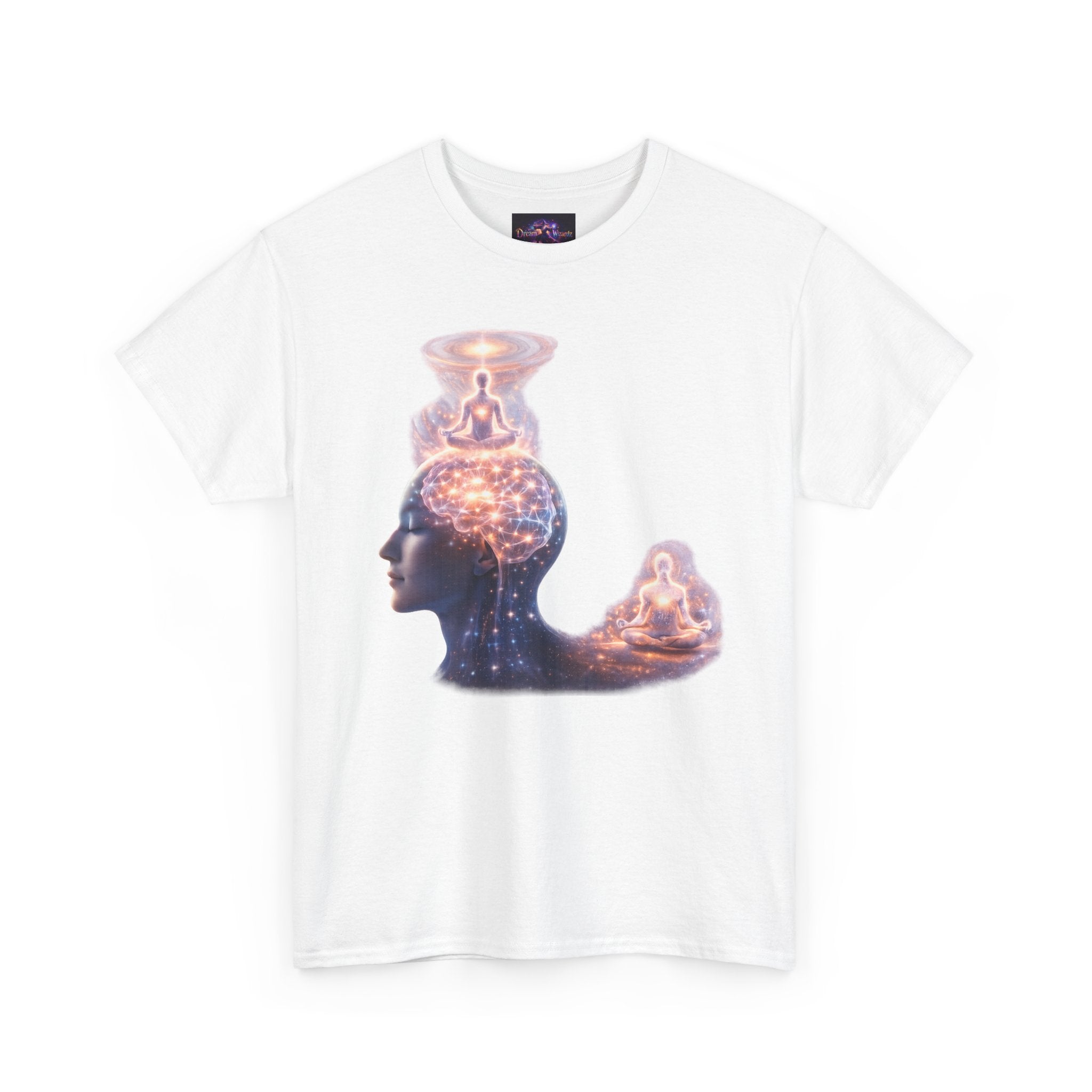 Spiritual Graphic Tee — 'Quantum Mindset' Meditation Art T-Shirt