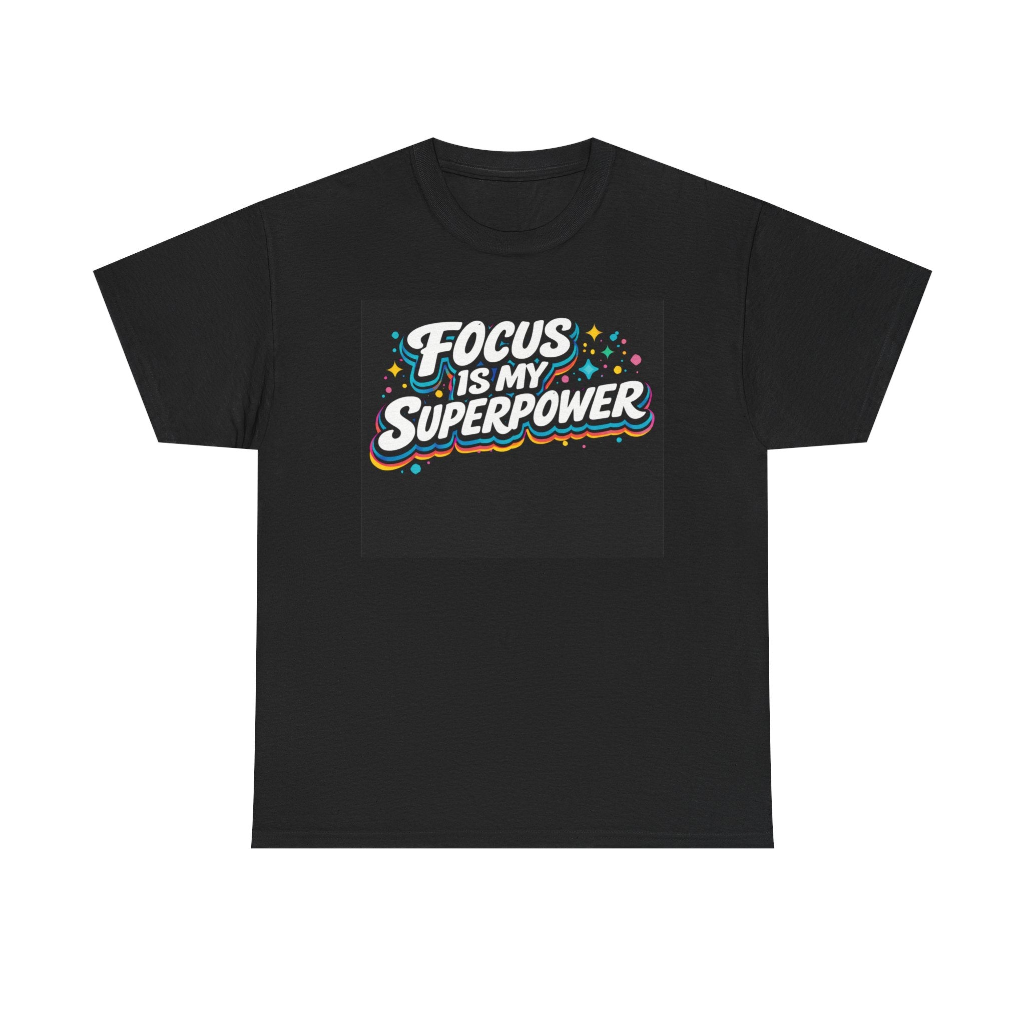 Focus Is My Superpower T-Shirt — Motivational Retro Graphic Tee