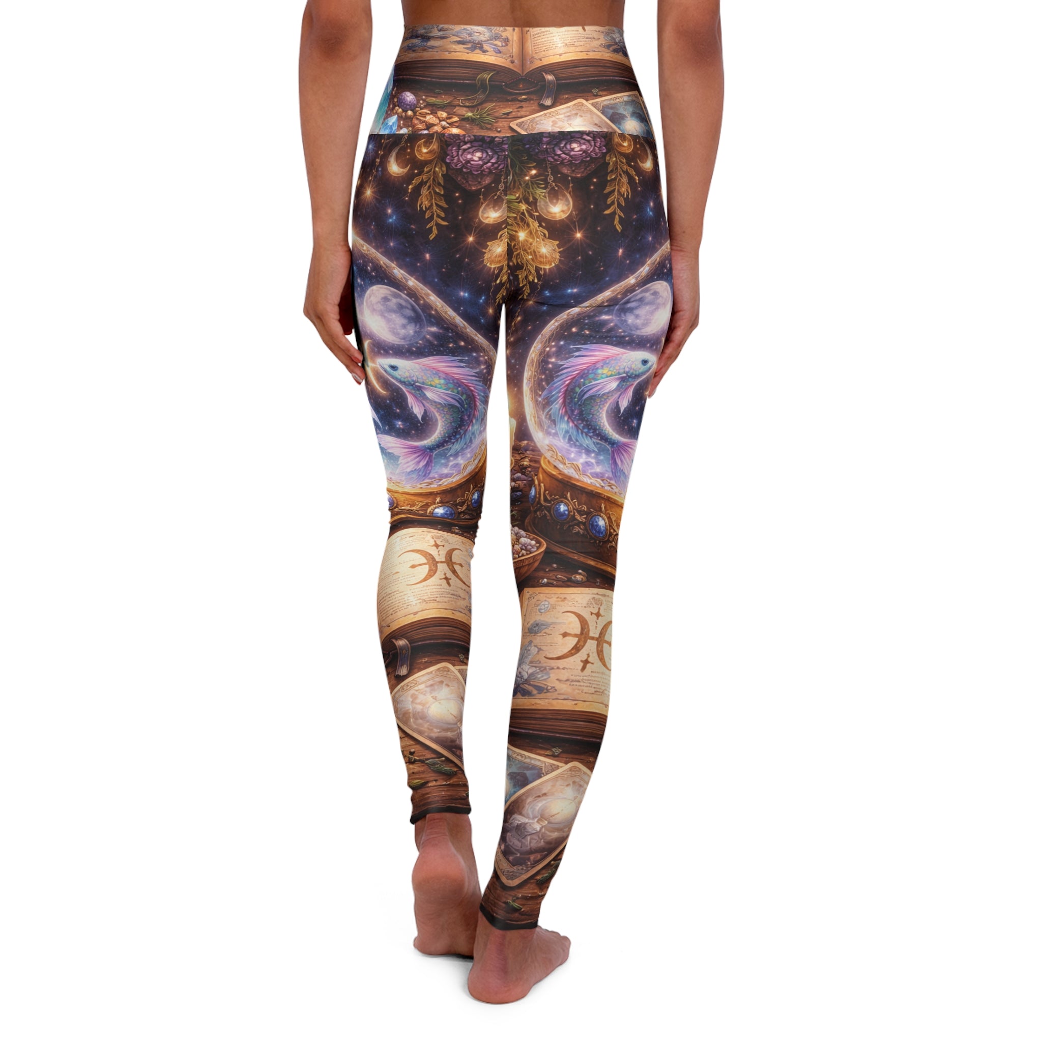 Cosmic Tarot High-Waist Yoga Leggings