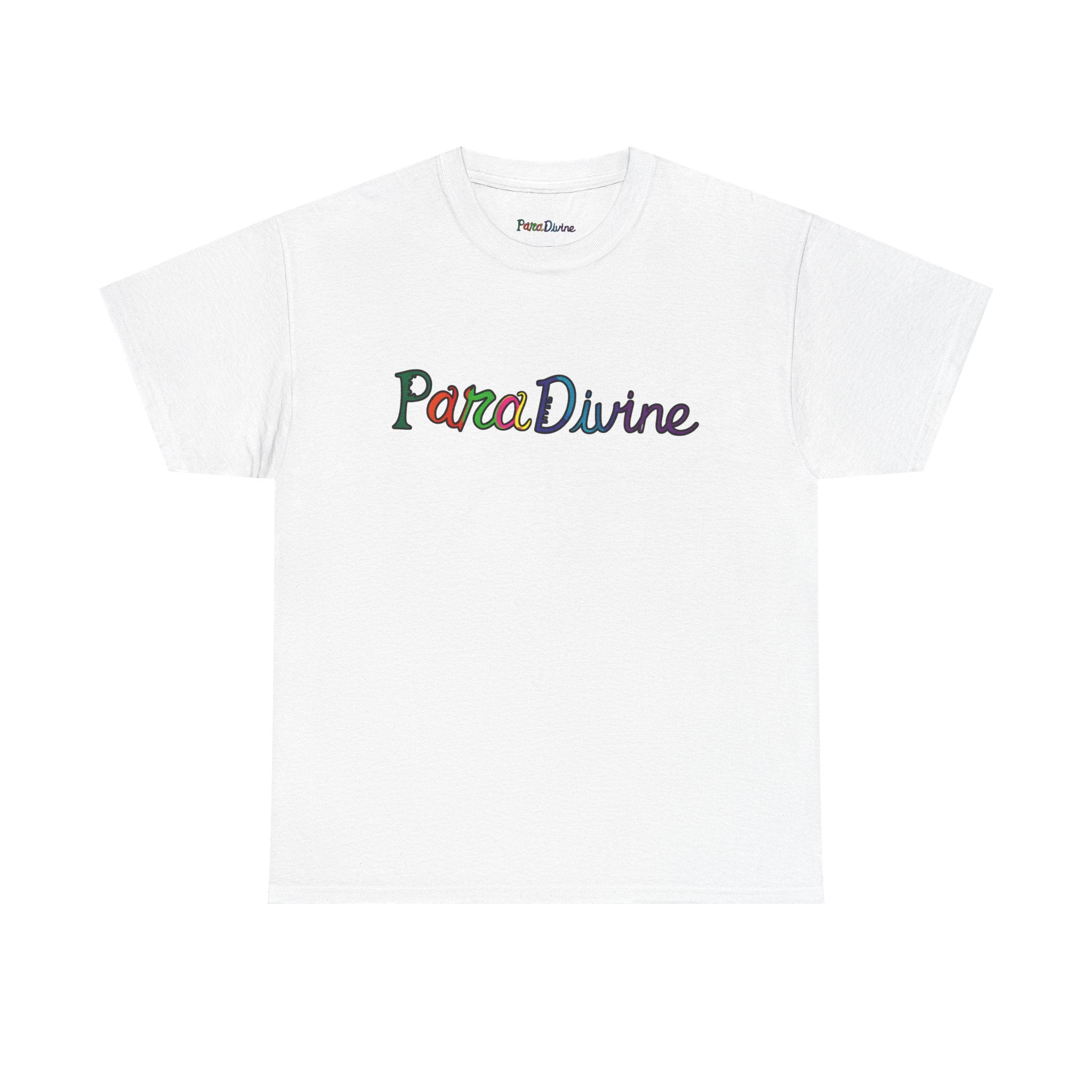 ParaDivine Logo T‑Shirt — Colorful Script Graphic Tee