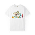 Woke TF Graphic Tee — Retro Mushroom Cloud Illustration