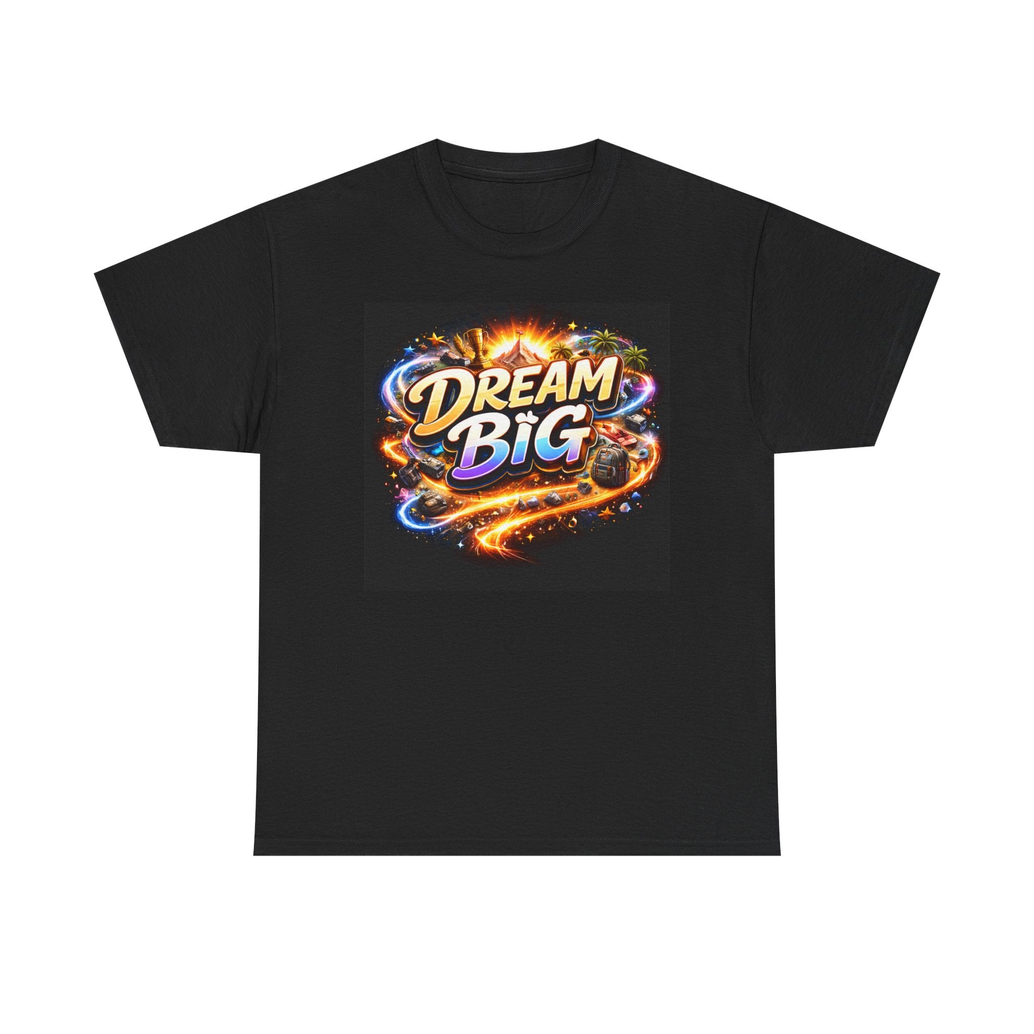 Dream Big Graphic Tee — Inspirational Space & Visionary Back Art