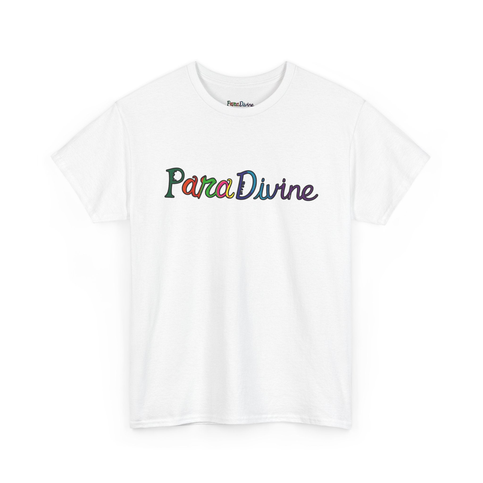 ParaDivine Logo T‑Shirt — Colorful Script Graphic Tee