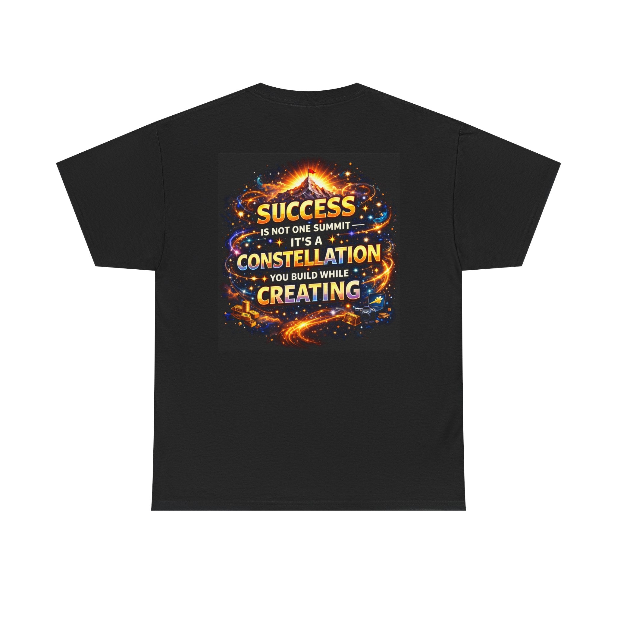 Success Inspirational Tee — "Success is Not One Summit, It's a Constellation You Build While Creating" Motivational T-Shirt
