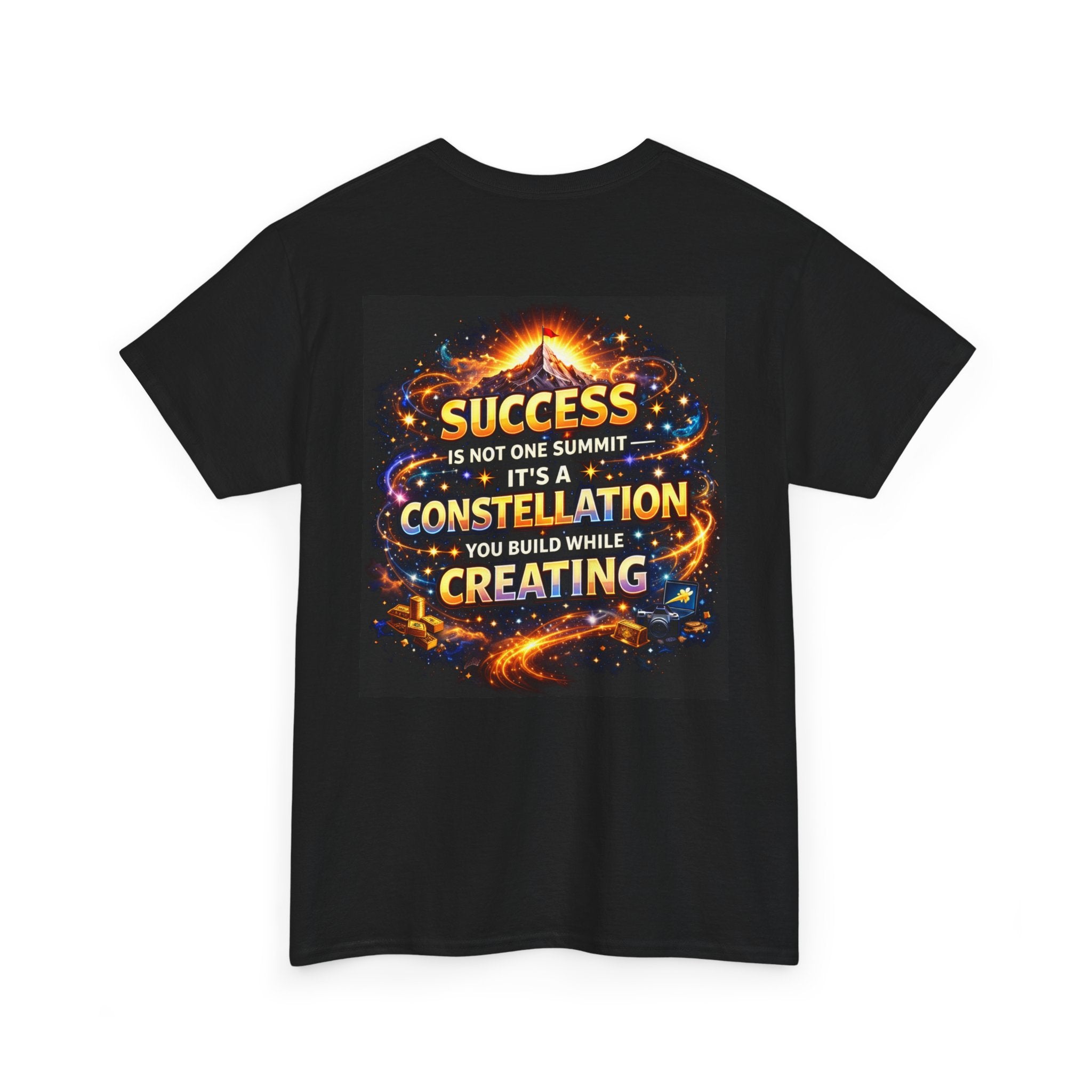 Success Inspirational Tee — "Success is Not One Summit, It's a Constellation You Build While Creating" Motivational T-Shirt