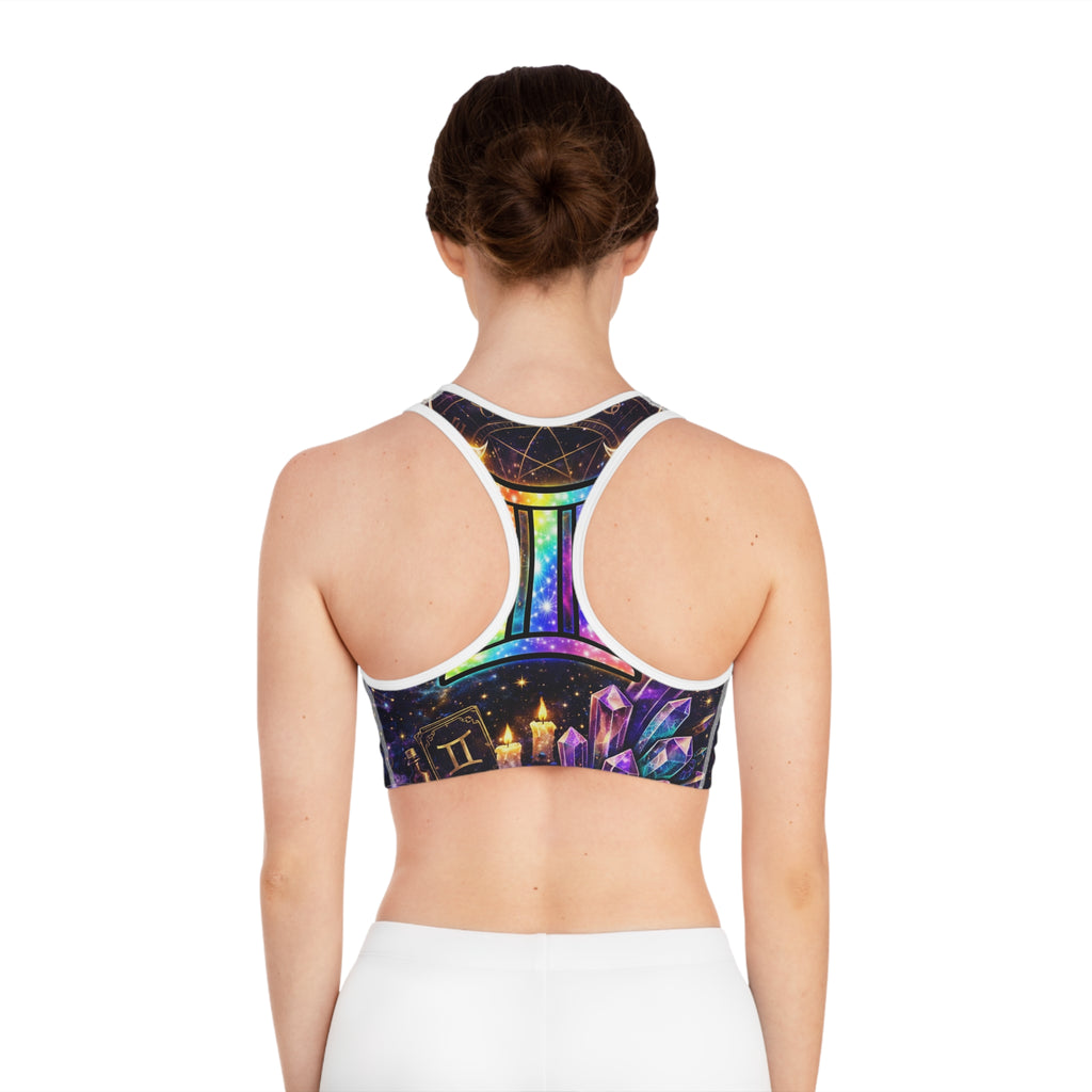 Gemini Energy Sports Bra — Bold Zodiac Activewear