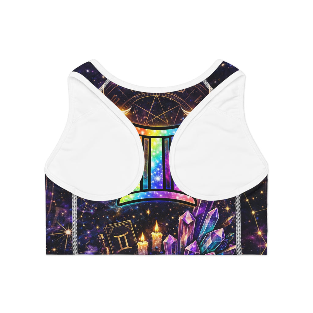 Gemini Energy Sports Bra — Bold Zodiac Activewear